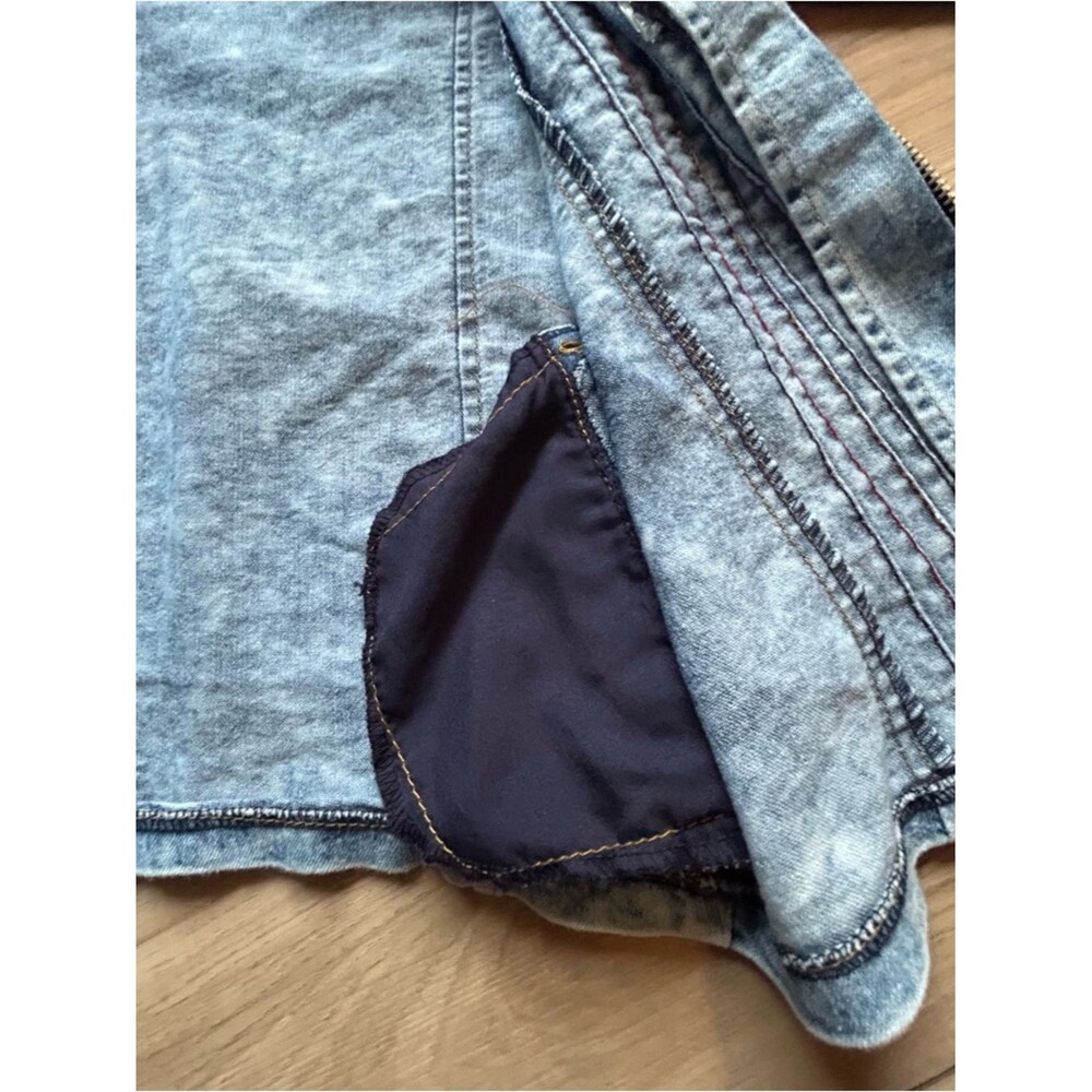 Light Washed Denim Zip-Front Jacket - Picture 4 of 13